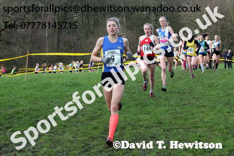 Womens under-17 Northern Cross Country Champs., Witton Park, Blackburn. Photo: David T. Hewitson/Sports for All Pics